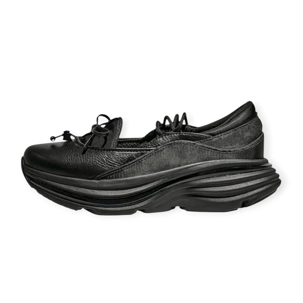 Women's Size 6 HOKA ONE ONE Bondi Black Mary Jane Shoes 1171546-BBLC NEW